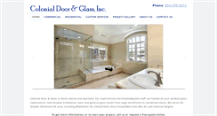 Desktop Screenshot of colonialdoorandglassinc.com